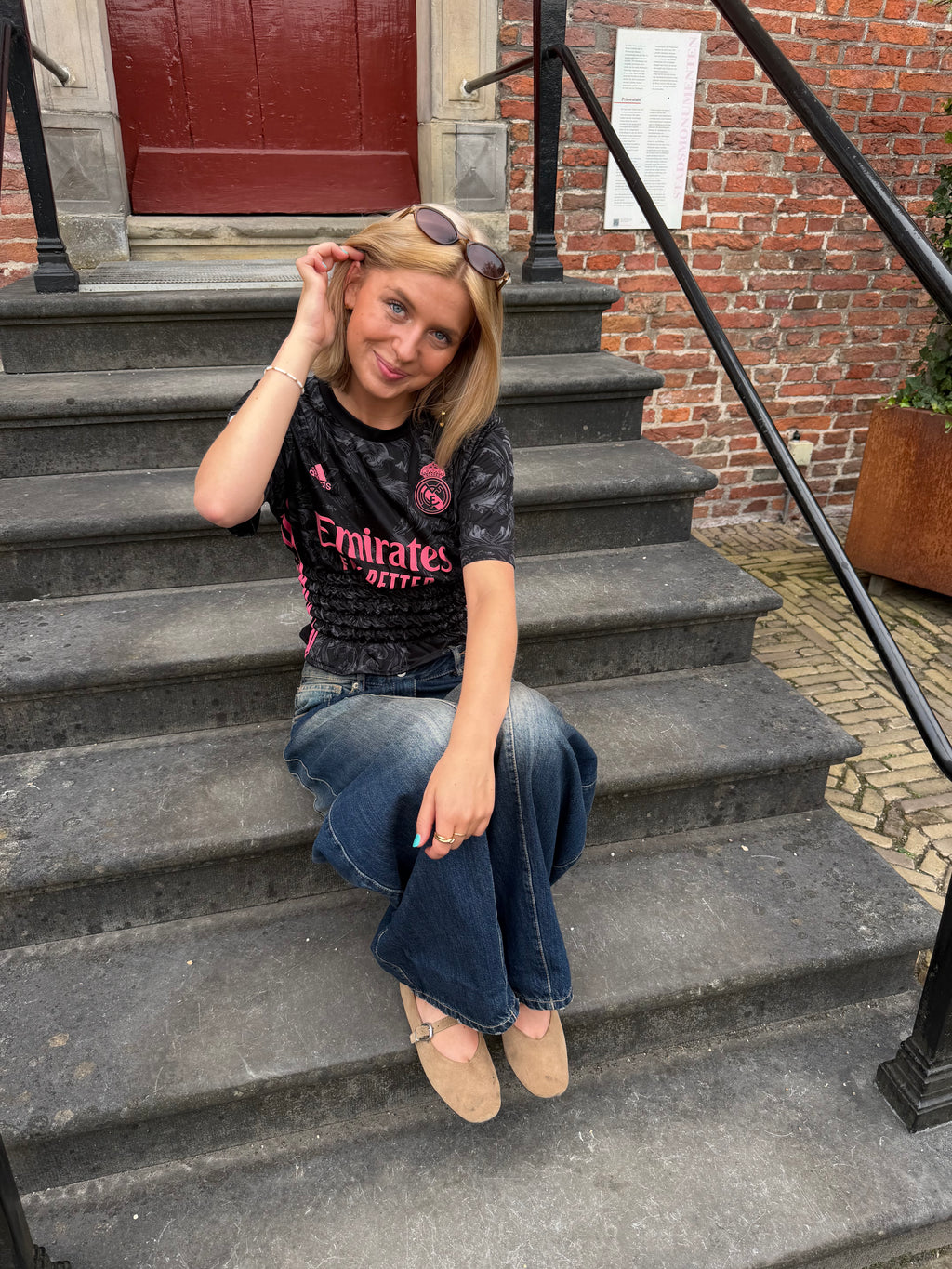 Real Madrid Shirt with Pink details - Size S