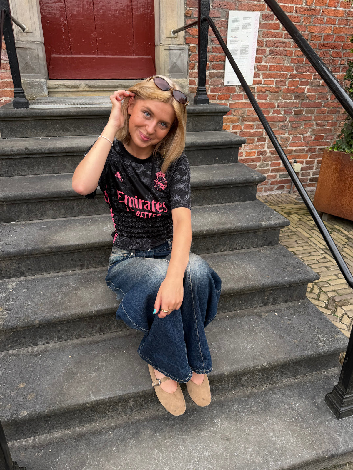 Real Madrid Shirt with Pink details - Size S