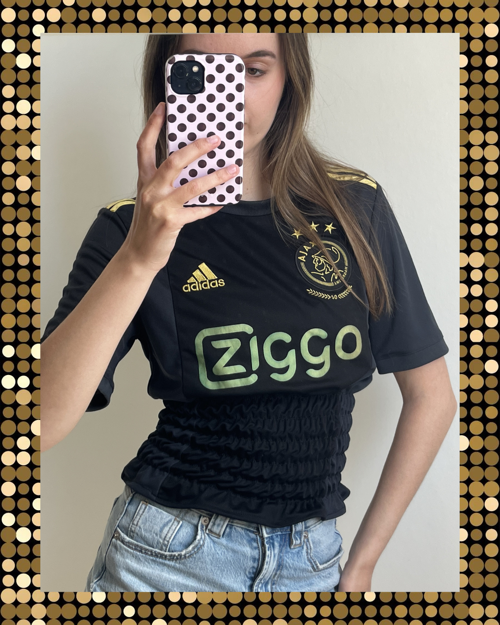 Ajax Zwart Goud Shirt - Maat S