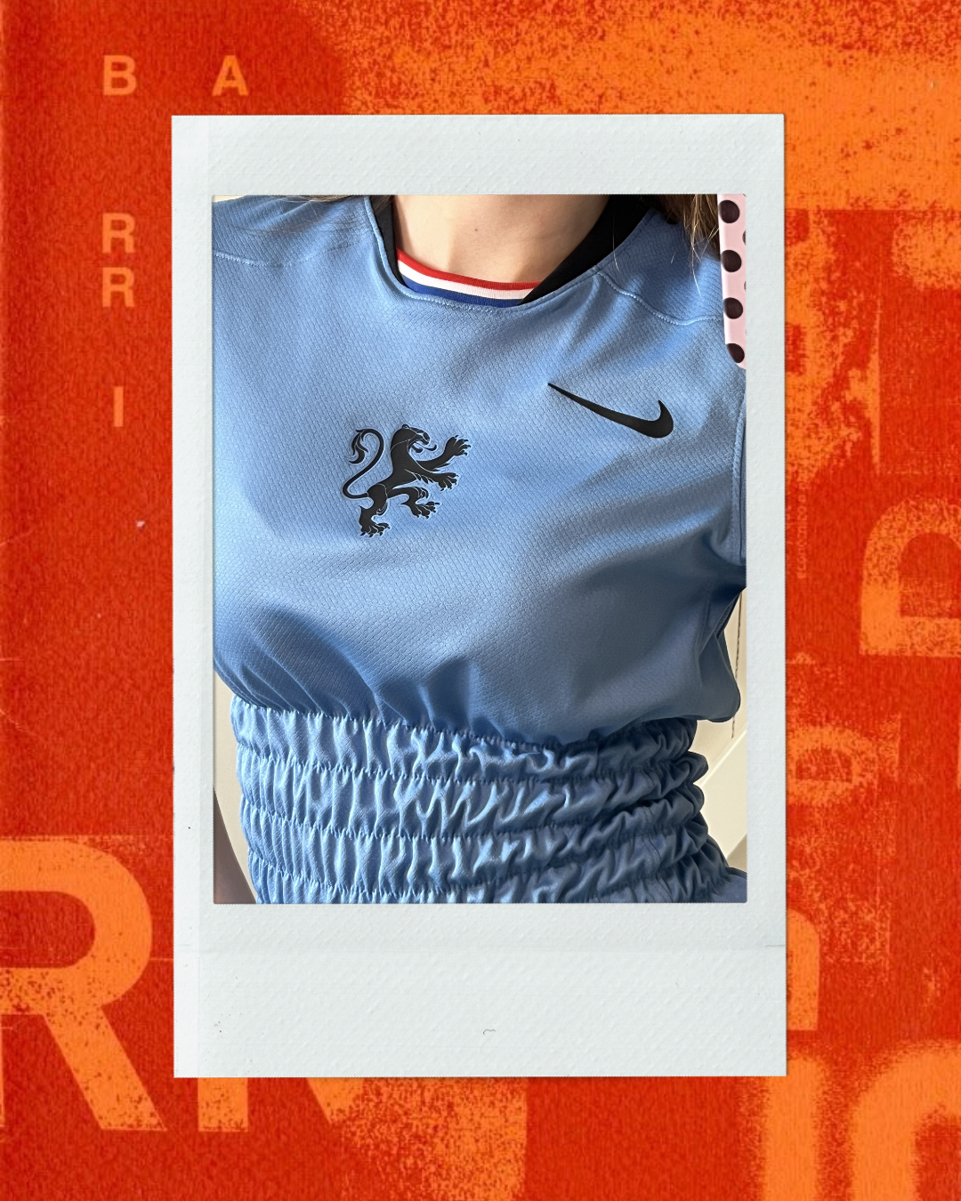 Oranje Leeuwinnen Shirt Blauw - Maat S