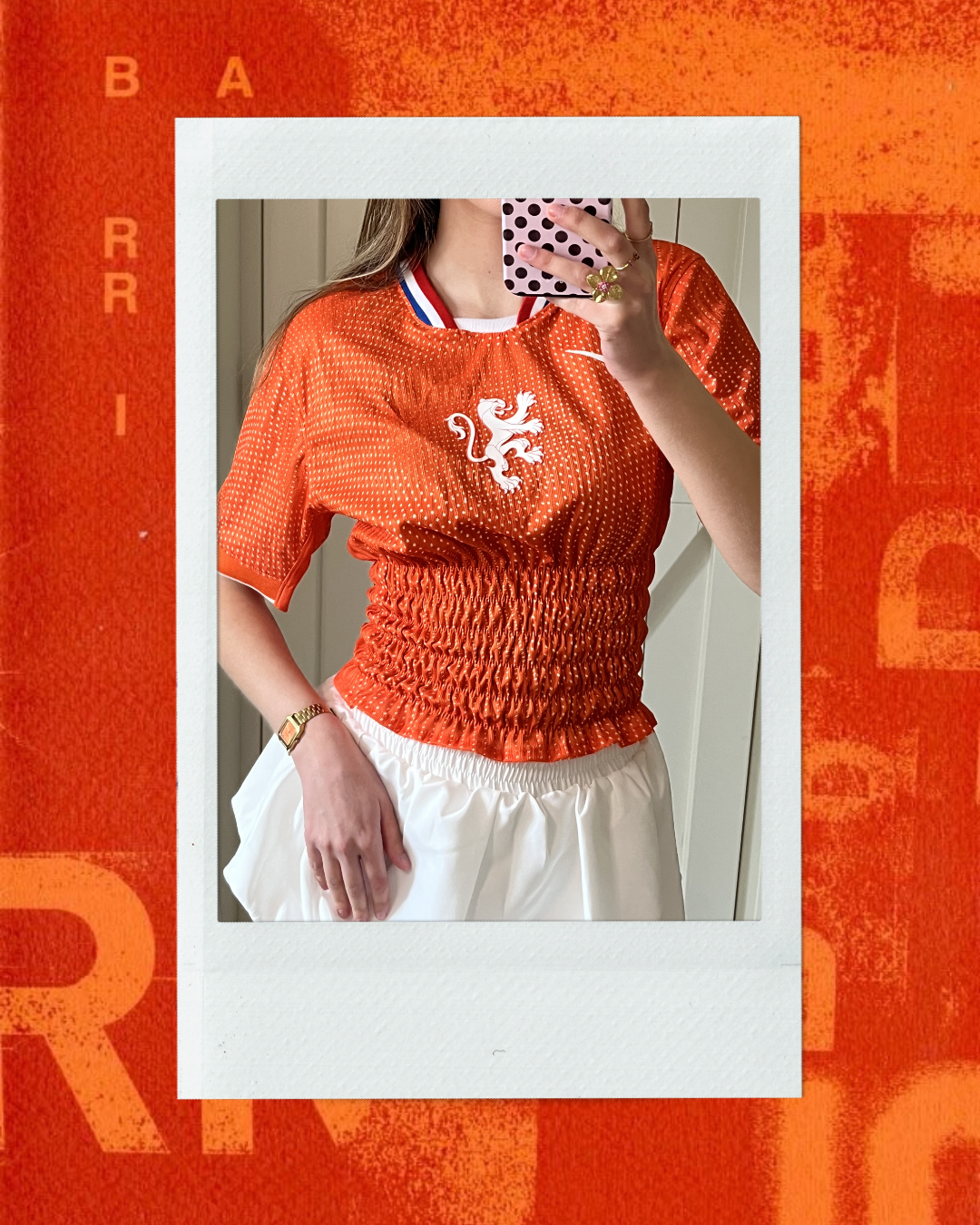 Oranje Leeuwinnen Shirt Oranje - Maat S