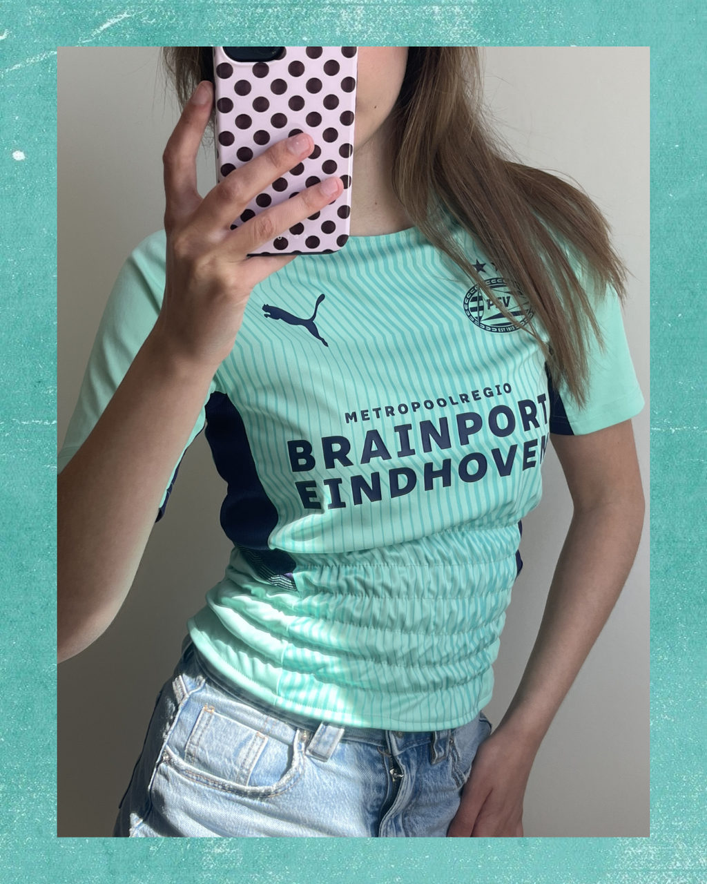 Turquoise PSV Shirt - Maat XS/S