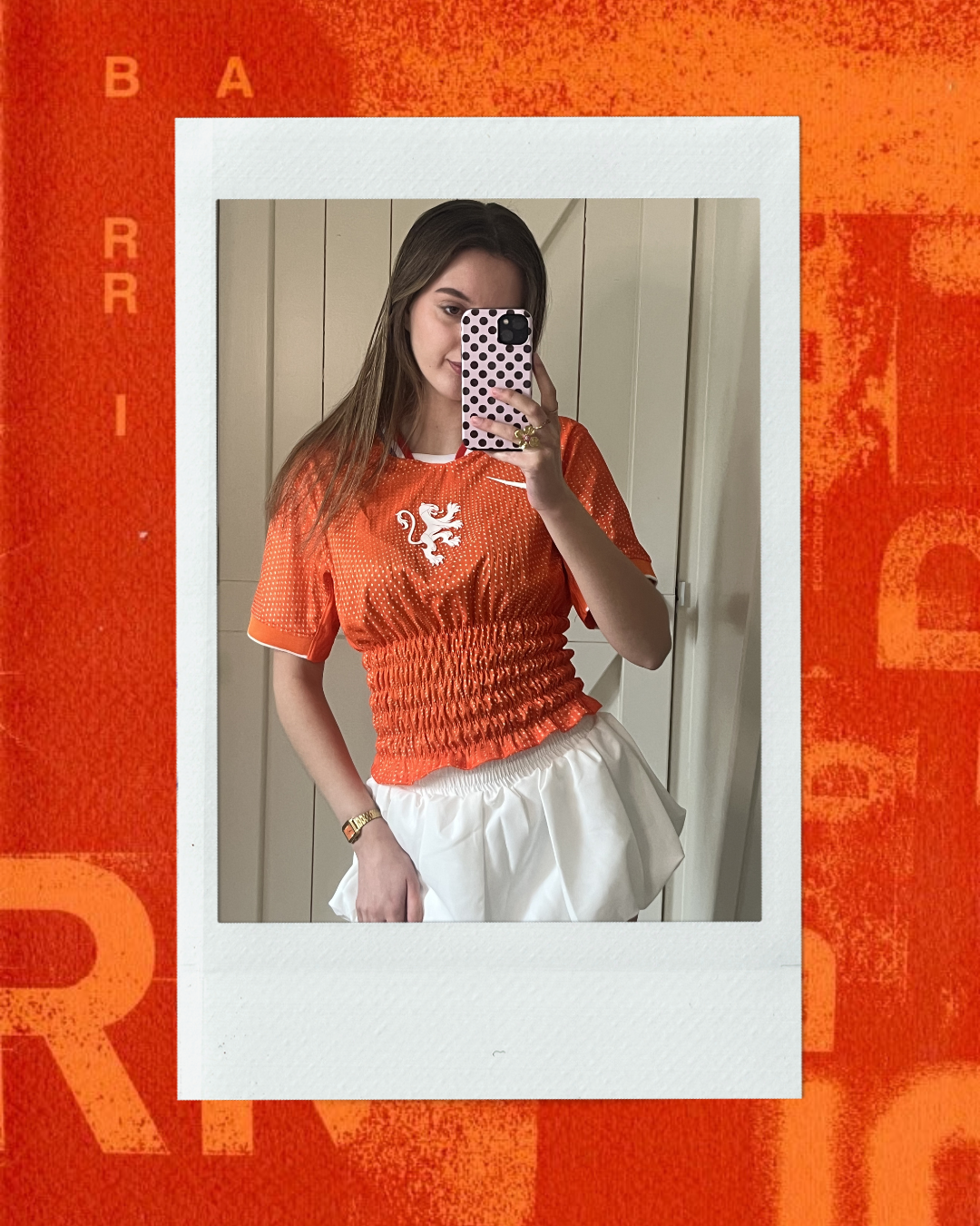 Oranje Leeuwinnen Shirt Oranje - Maat S