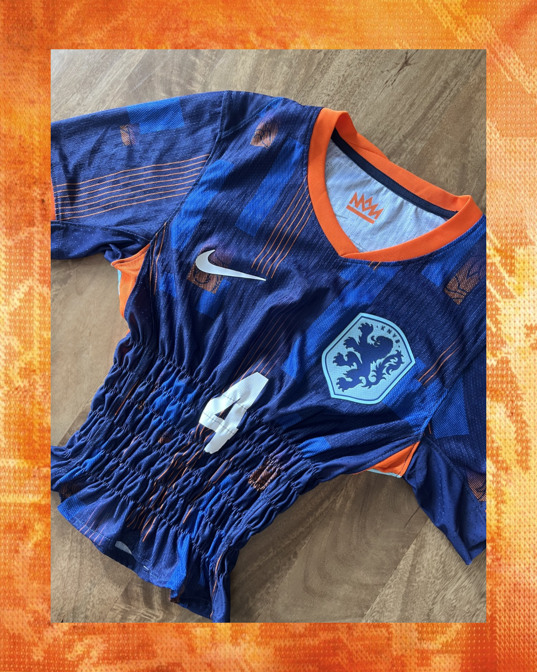 Blauw Nederlands Elftal Shirt met Virgil van Dijk #4 - Maat S