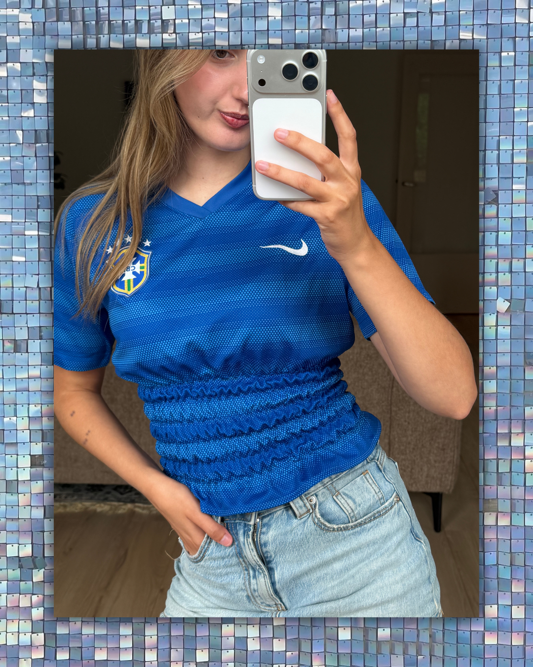 Brazilië Jersey Blue - Size S