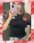 Ajax Shirt Zwart - Rood/Zwart Maat S