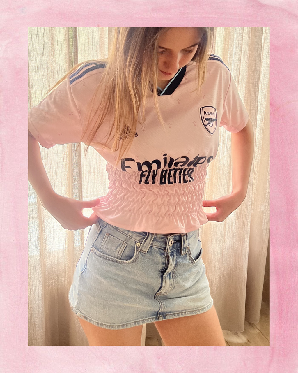 Arsenal Baby Pink Jersey - Size S/M