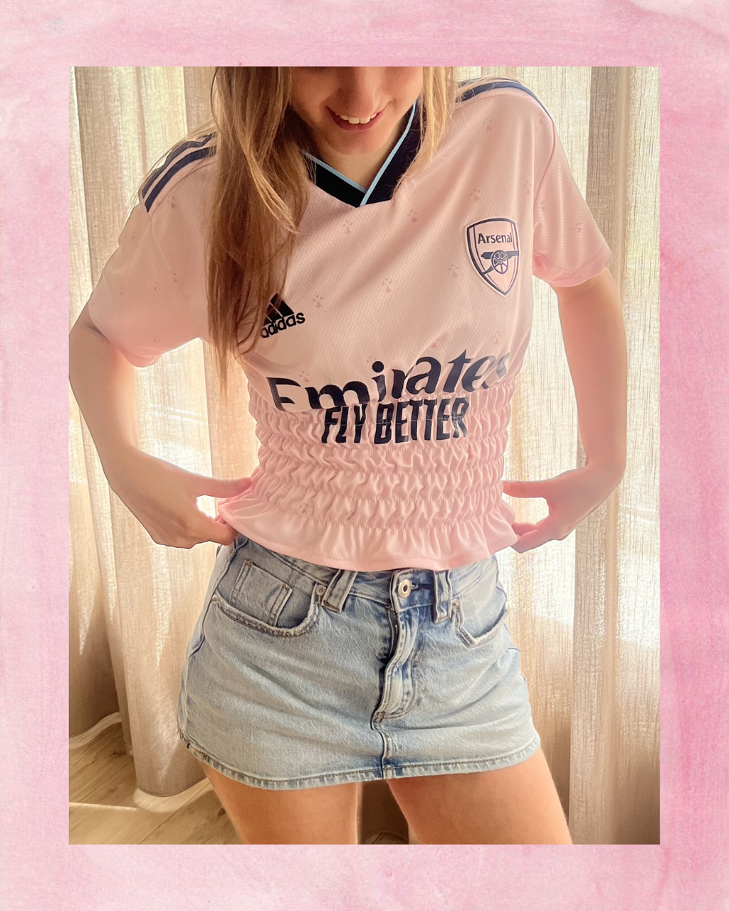 Arsenal Baby Pink Jersey - Size S/M