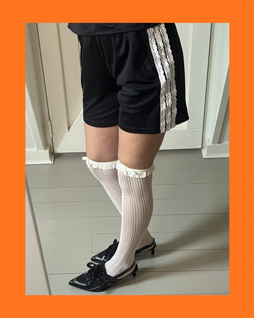 Adidas Short met Kant Detail - Maat 32/34