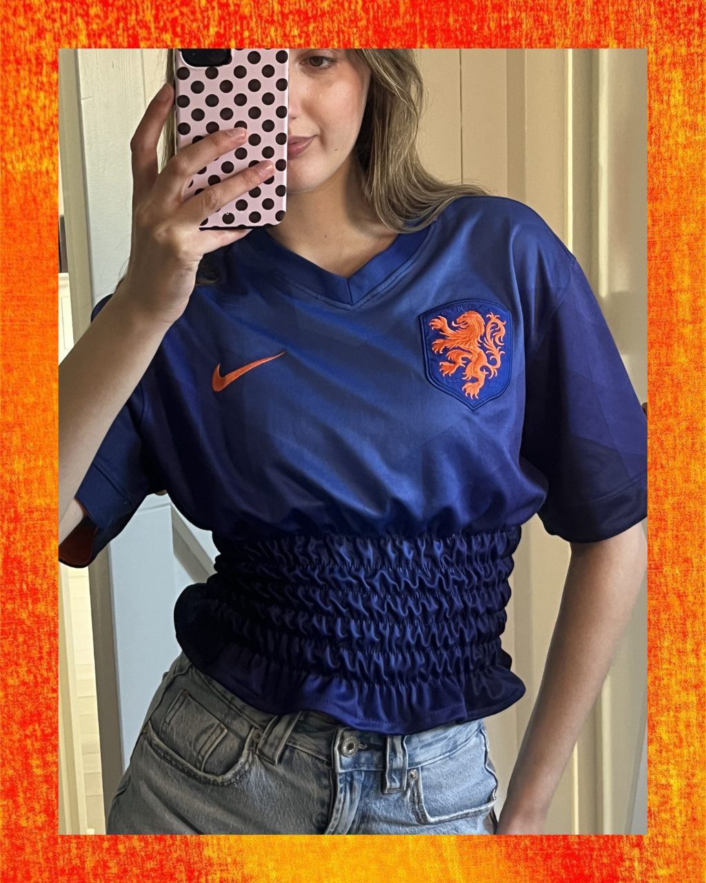 Blauw Nederlands Elftal Voetbalshirt - Maat S