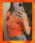 Oranje Off-Shoulder voetbalshirt - Maat S